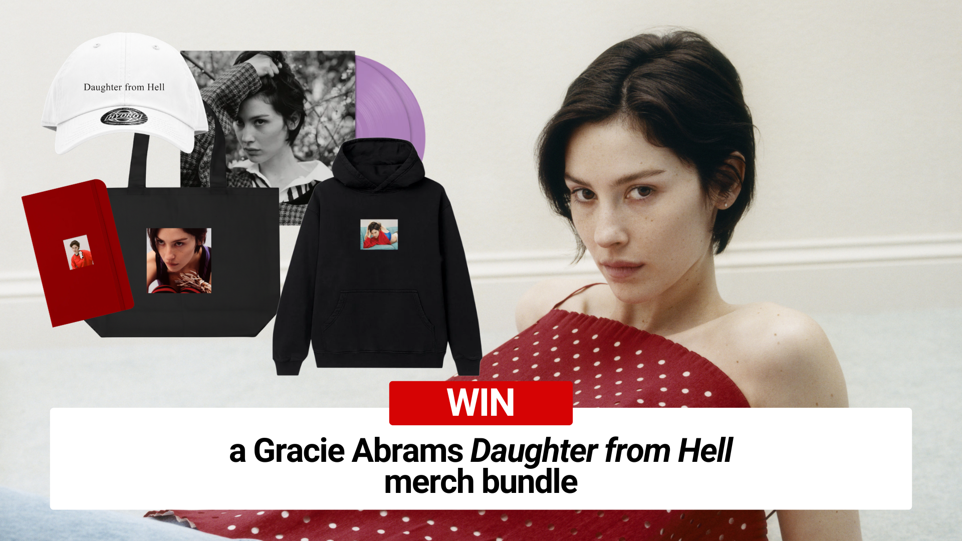 Gracie Abrams 2026 merch bundle comp GOS