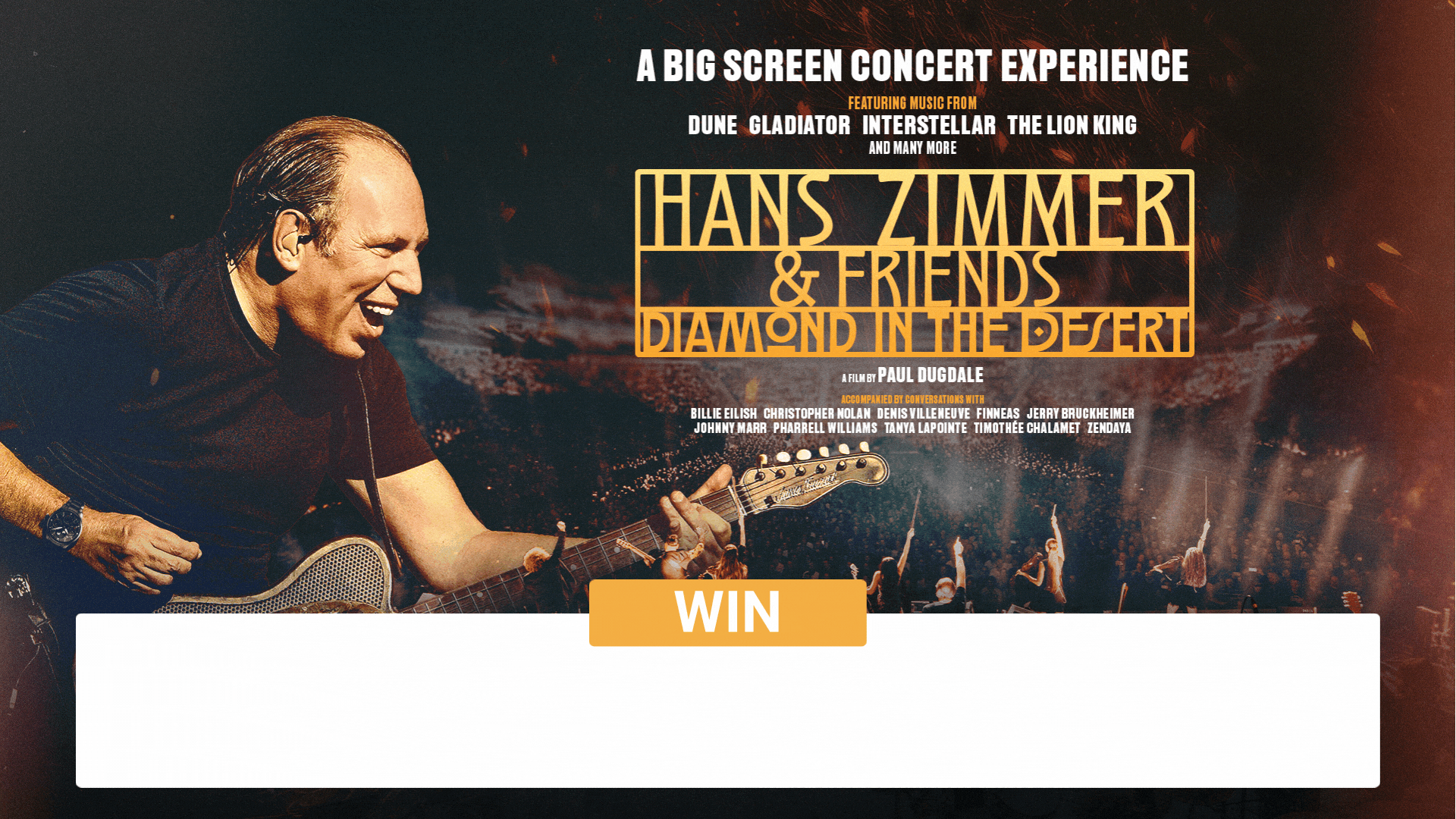 Hans Zimmer & Friends: Diamond in the Desert Film Comp 2025 GOS