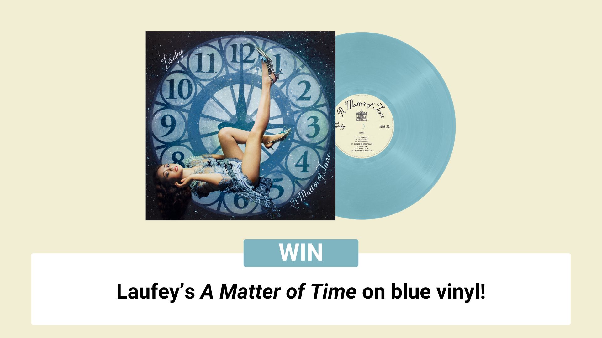 Win Laufey's A Matter of Time on vinyl!